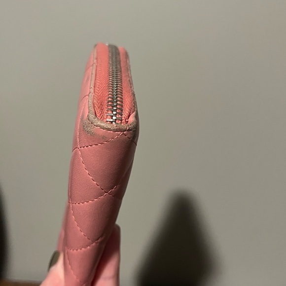 CHANEL Pink Quilted Zip Wallet - Picture 8 of 16